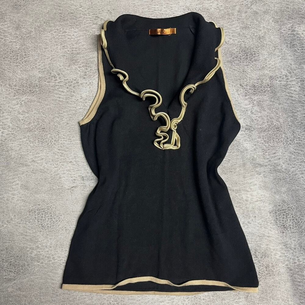 Vintage belldini ruffled tank top